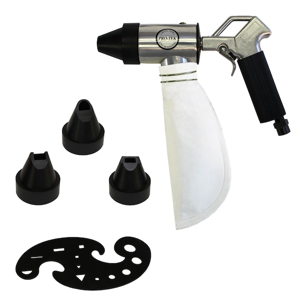 Pro-Tek Spray Equipment SPOT SAND BLASTER WITH 4 TIPS AND PATERN STENCIL 9171 - main